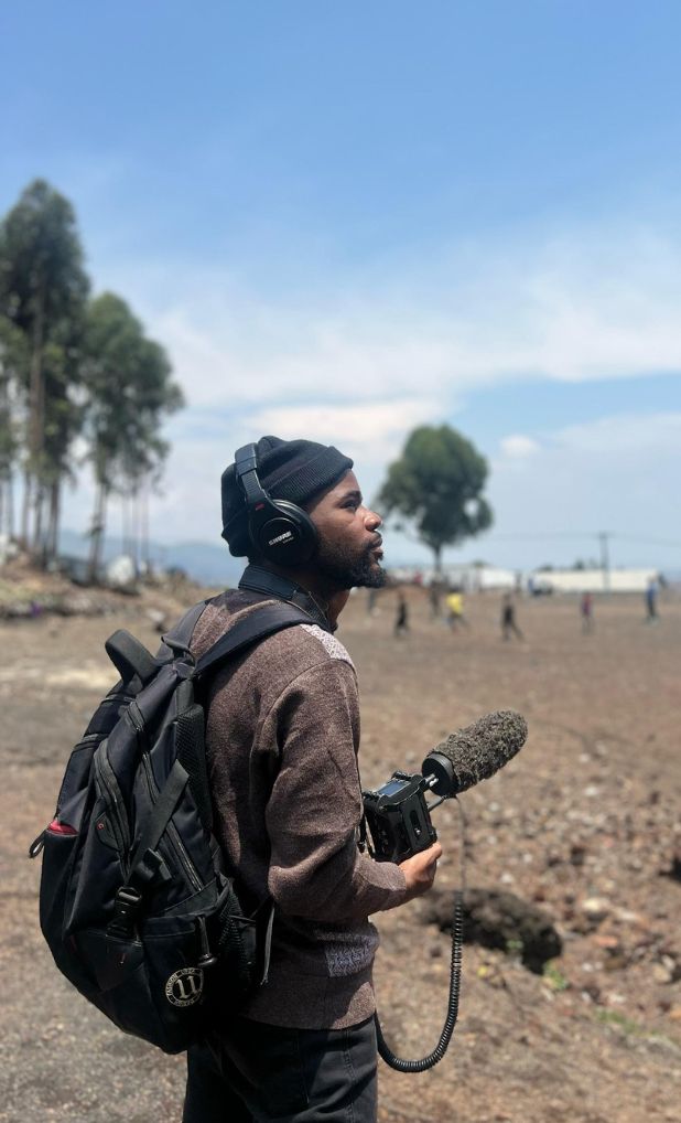 listening to nature around a refugee camp -- Kanyaruchinya -- North-Kivu 